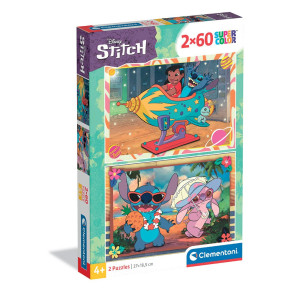 CLEMENTONI 2x60ч.Пъзел Disney Stitch