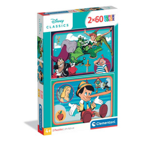 CLEMENTONI 2X60ч. Пъзел Disney Classics