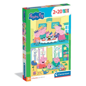 CLEMENTONI 2x20ч. Пъзел Peppa Pig Прасенцето Пепа