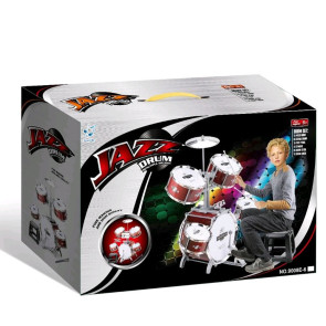 Барабани с чинели и столче