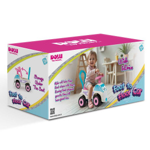 DOLU Моята първа Ride-On кола бяло/розово