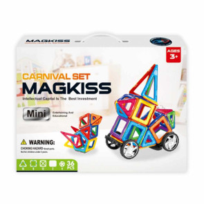 MAGKISS Магнитен конструктори - Кола 36 части