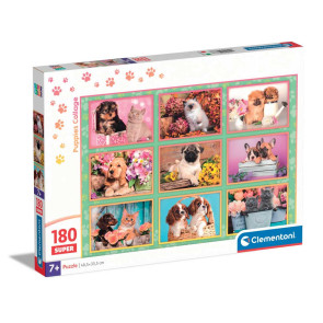 CLEMENTONI 180ч. Пъзел Puppies Collection