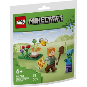 LEGO Minecraft Конфликт край лагерния огън с Алекс 30732