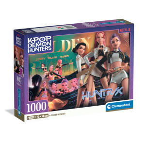 CLEMENTONI 1000ч. Пъзел KPOP Demon Hunters 3 Poster Included