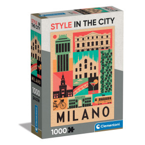 CLEMENTONI 1000ч. Пъзел STYLE IN THE CITY MILANO