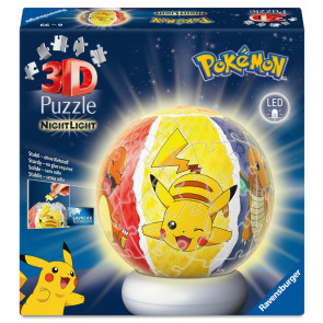 Ravensburger Pokemon нощна лампа кълбо 3D пъзел