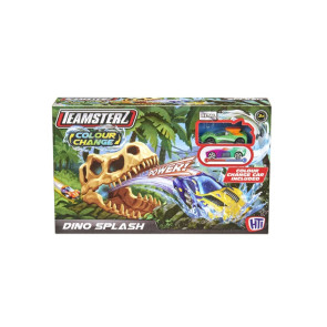 HTI TEAMSTERZ Dino Splash Писта Динозавър с количка