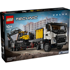 LEGO Technic Камион Volvo FMX и екскаватор EC230 42175