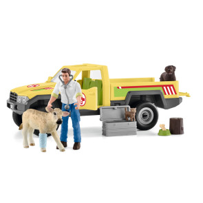 SCHLEICH Комплект - ветеринар с автомобил