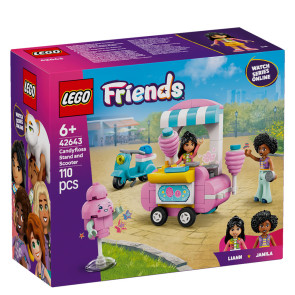 LEGO Friends Щанд за захарен памук и скутер 42643