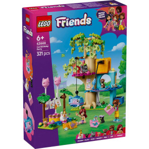 LEGO Friends Котешко парти за рожден ден и дървесна къща 42666