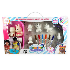 Комплект 6 животни за оцветяване с аксесоари