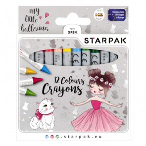 STARPAK цветни пастели 12 бр. Ballerina