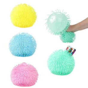 TTOYS Мека топка с ресни пастел 21 см.