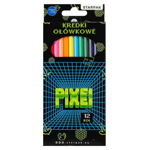STARPAK моливи 12 цвята Pixel