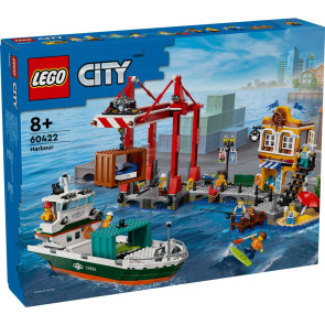 LEGO City Крайбрежно пристанище с товарен кораб 60422