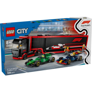 LEGO City Камион от F1 с коли RB20 и AMR24 от F1 60445