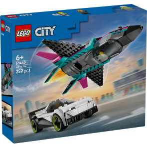 LEGO City Джет срещу кола 60489