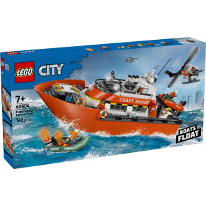 LEGO City Спасителен катер и хеликоптер на бреговата охрана 60504
