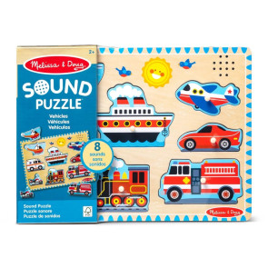 SM MELISSA AND DOUG Дървен Пъзел със Звуци Асортимент