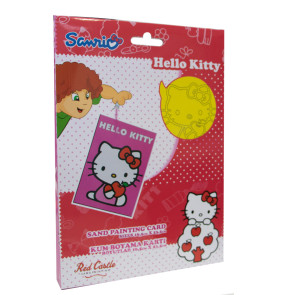 ПЯСЪЧНА КАРТИНА HELLO KITTY ЯБЪЛКА
