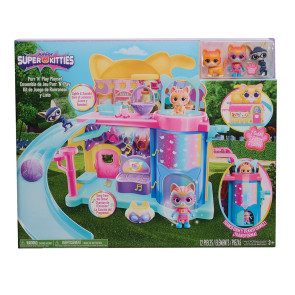 Super Kitties Интерактивна База с Фигурки, Светлини и Звукови Ефекти