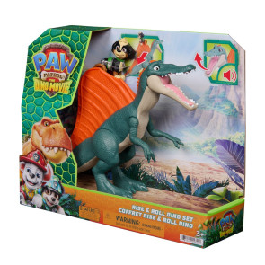SM PAW PATROL THE DINO MOVIE Интерактивен Комплект "Rise & Roll" Спинозавър С Фигура На Рекс