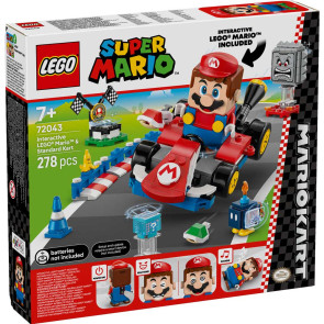 LEGO Super Mario Mario Kart – Интерактивна фигура LEGO Mario и Standard Kart 72043