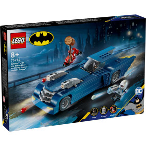 LEGO DC Batman Батман с Батмобила срещу Харли Куин и Мистър Фрийз 76274