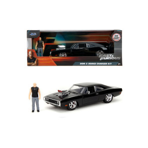 JADA Fast & Furious Dodge Charger 1970 Метална кола с фигурка 1:24