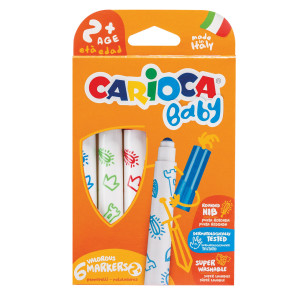 Carioca Маркери SUPER BABY 6 цвята