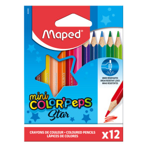 MAPED Цветни моливи Color Peps 12 цвята, къси