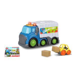 Kiddy Go Карго камион B/O със светлини и звуци 19.5 см.