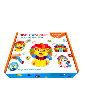 Y-PLUS Креативен комплект Pom Pom Art - Animal