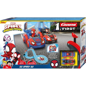 CARRERA FIRST Spidey and His Amazing Friends 1:50 Писта 2,4м. с колички 2 бр