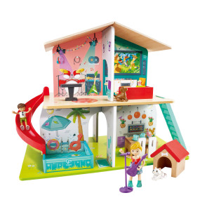 HAPE Музикална дървена къща с обзавеждане
