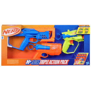 NERF N Series Комплект с 3 бластера с 12 стрели