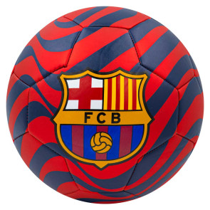 Футболна топка FC BARCELONA "SWIRL" Червена, Размер 5
