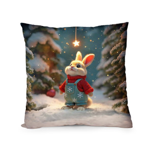 АМЕК Коледна възглавница със зайче 36 см.
