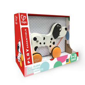 HAPE Дървена играчка за дърпане - Далматинец