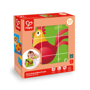 HAPE Дървен пъзел - Ферма