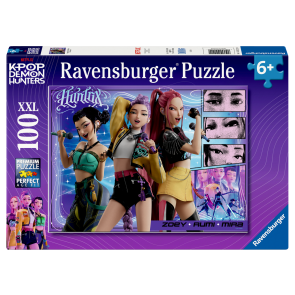 Ravensburger K-Pop Demon Hunters Пъзел 100 XXL Концертът продължава!
