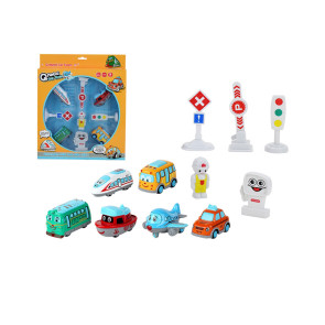 MINYORE METAL Колички с Пътни Знаци