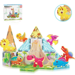 Picasso STEAM Магнитен конструктор Динозаври 26 части
