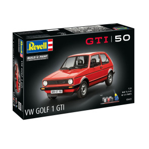 REVELL Комплект за сглобяване - Кола VW Golf GTi 50 години юбилей