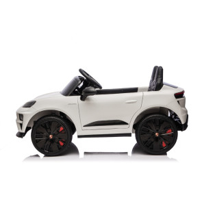 OCIE Kола Акумулаторна 12V PORSCHE MACAN с родителски контрол 108x63x52 Бяло