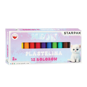 STARPAK пластилин 12 цв. коте