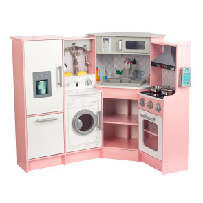 Wooden Мега Кухня Теа Розова