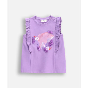 Coccodrillo Тениска Holiday splash girl Newborn 68-86